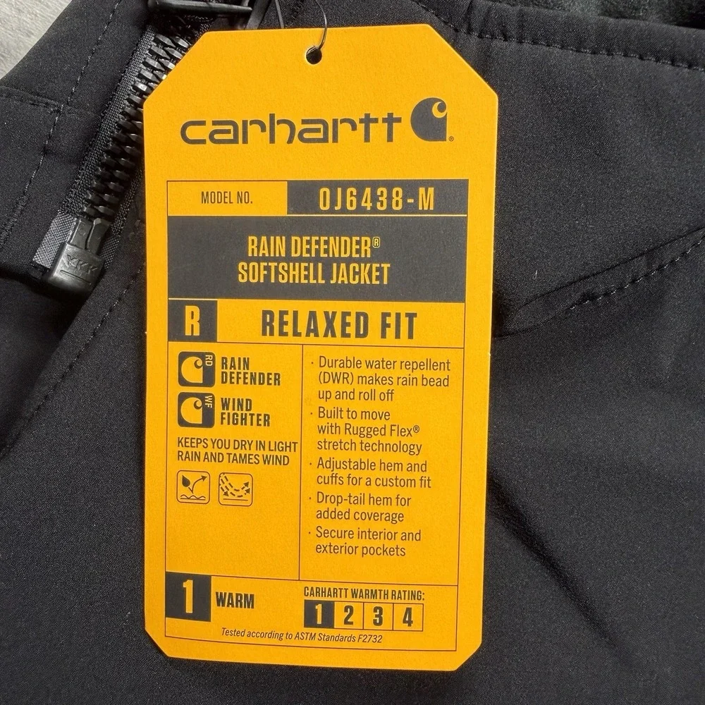 Carhartt Rain Defender Relaxed Fit Lightweight Jacket Men's Medium 0J6438-M New - Picture 3 of 9